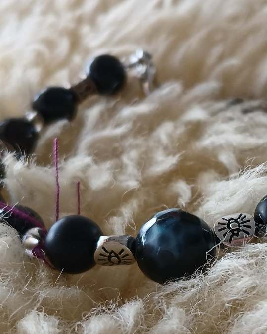 Obsidian Clasp Bracelet