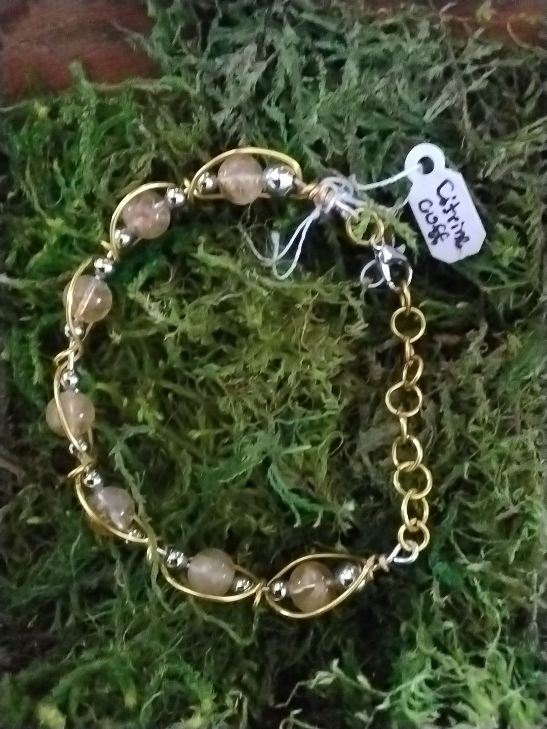 Citrine Gemstone Cuff