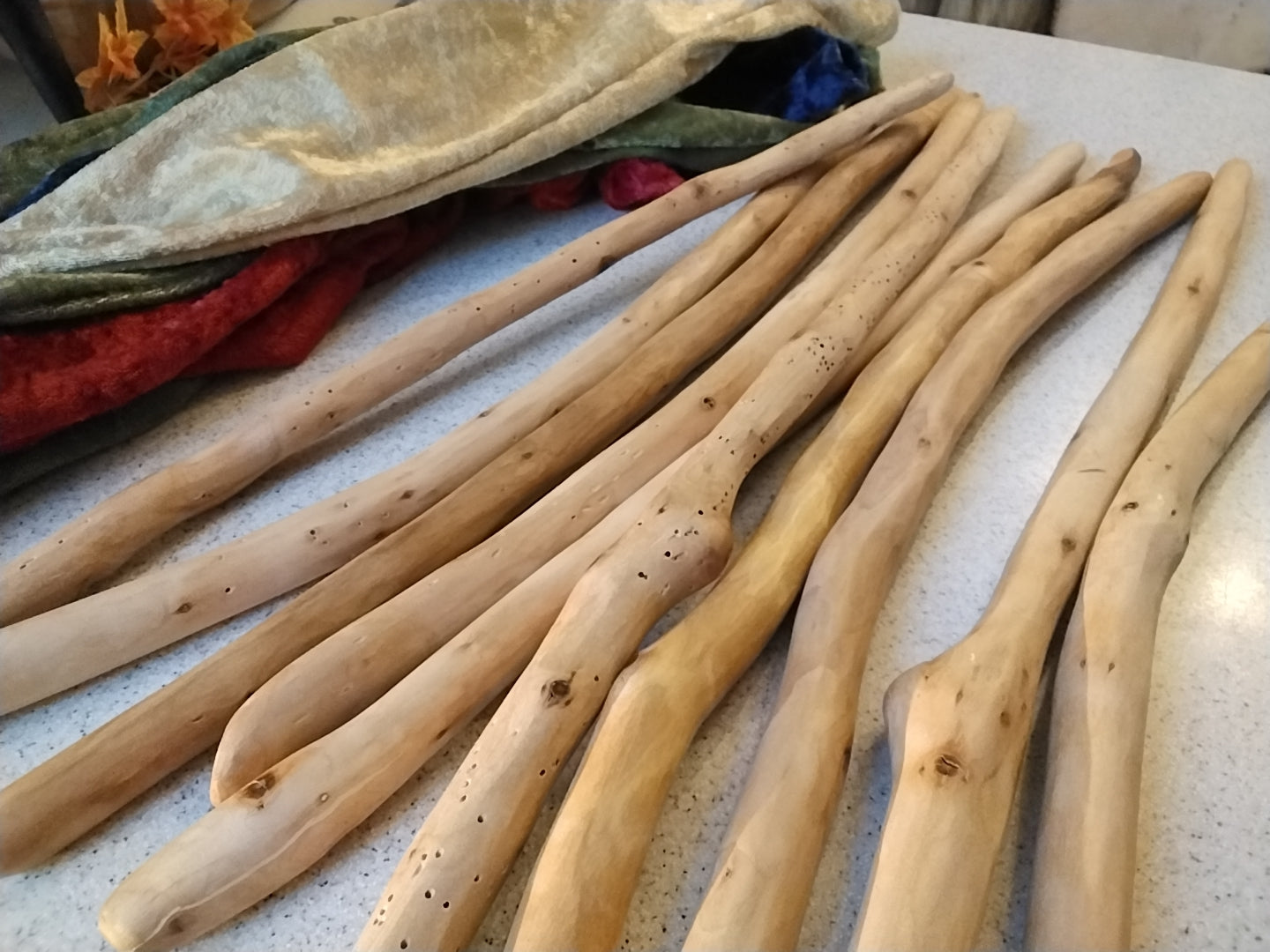 Handsmoothed Wooden Wands