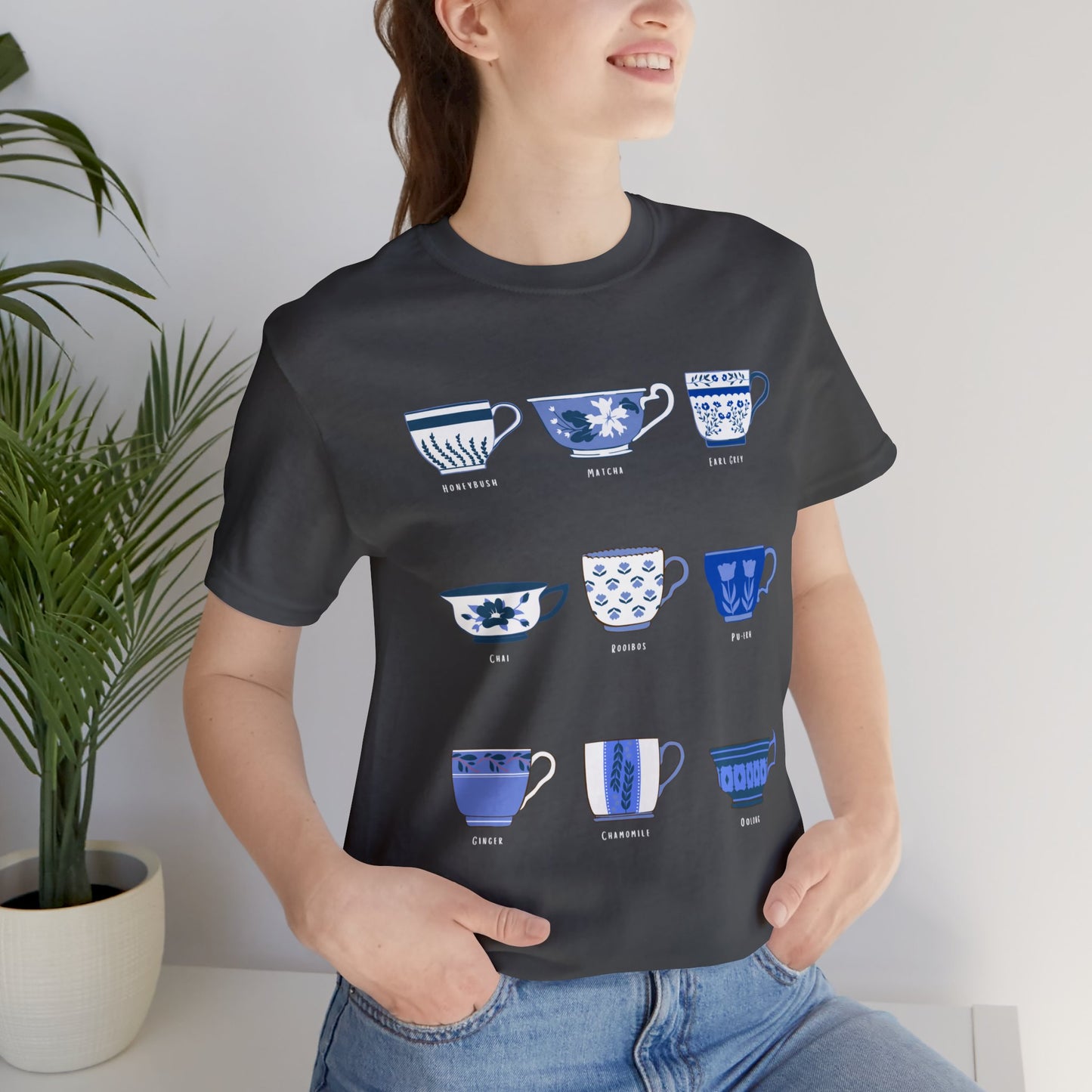 Blue & White Teatime Short Sleeve Tee