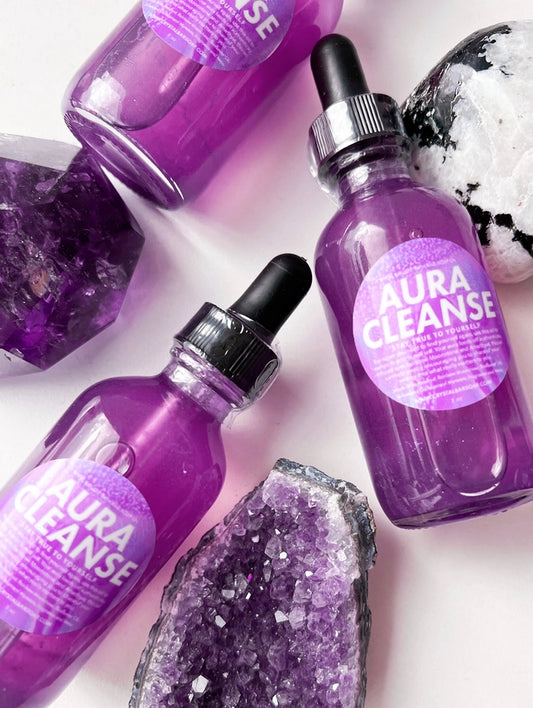 Aura Cleanse Crystal-Infused Bath & Body Oil by Crystal Bar Soap