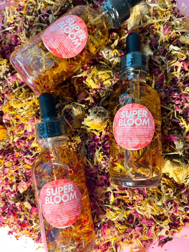 Super Bloom Crystal-Infused Bath & Body Oil by Crystal Bar Soap