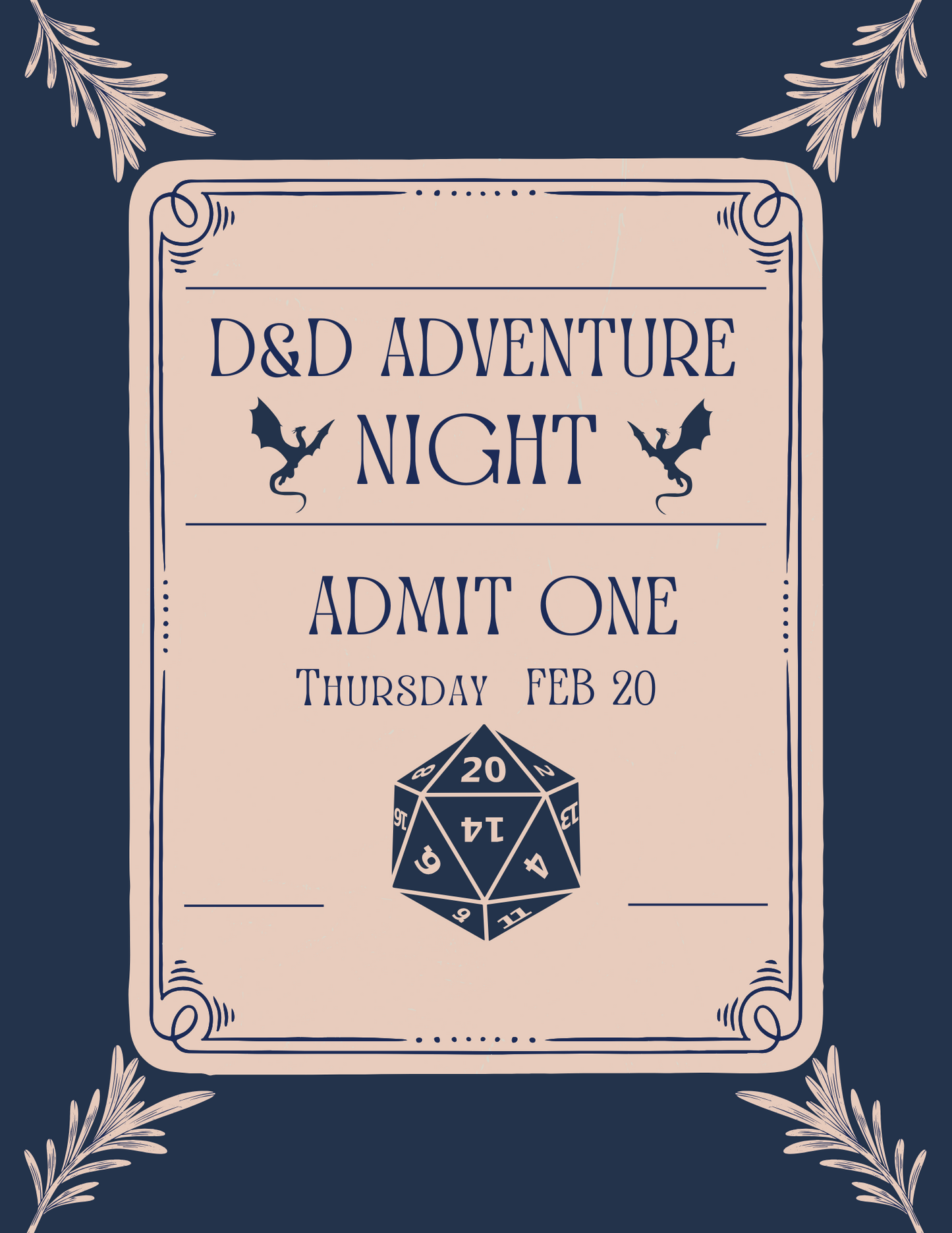 D&D Adventure Night Session Pass