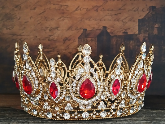 Ruby Teardrop Crown