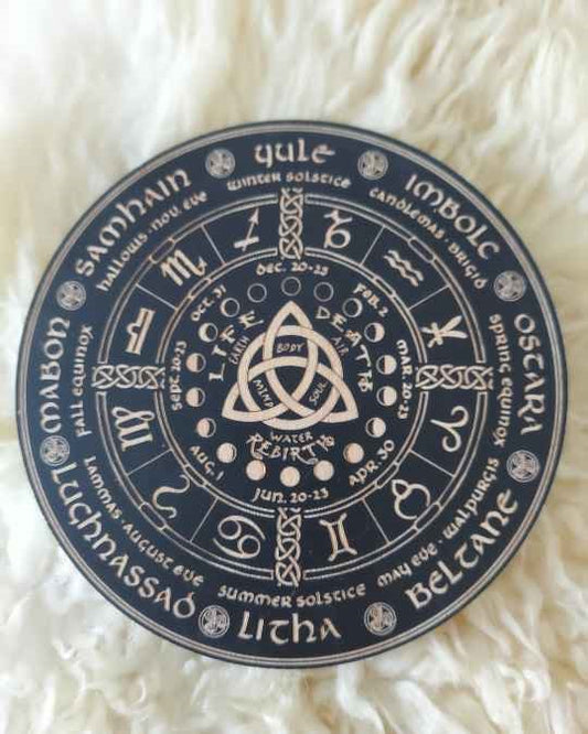 Wheel of the Year Altar Disc