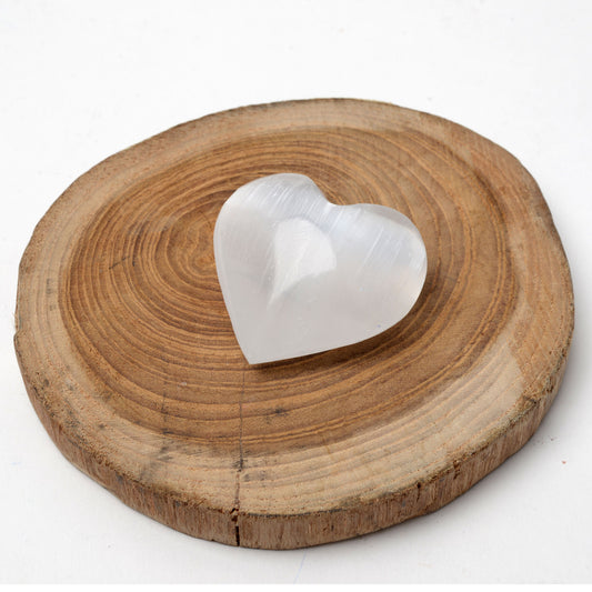 Small Satin Spar Heart