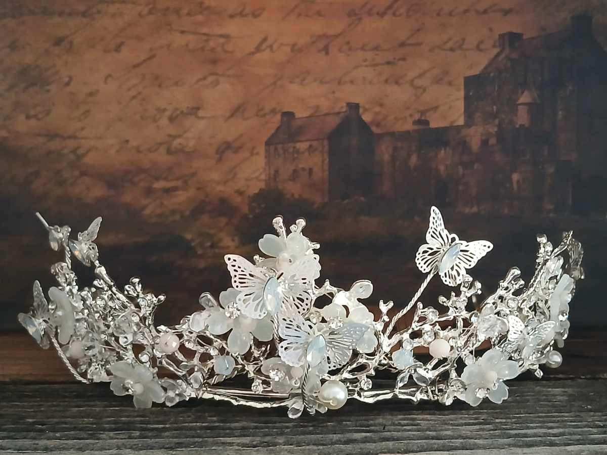 Pearl Butterflies Tiara