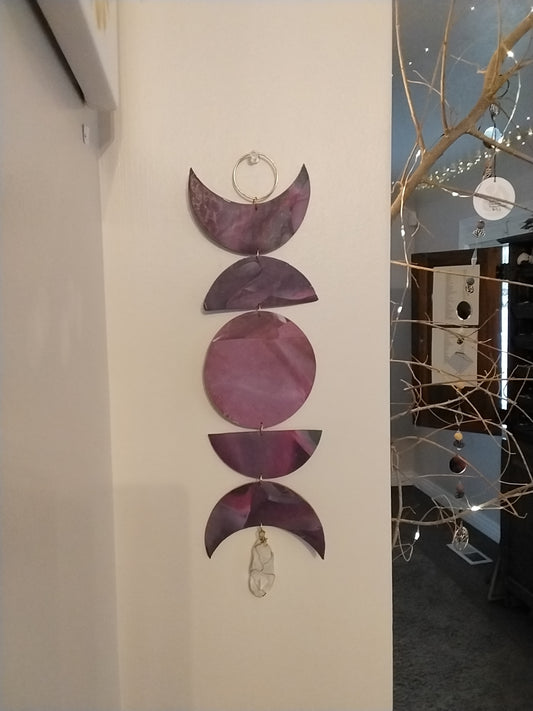 Lunar Phases & Crystal Wall Hanging