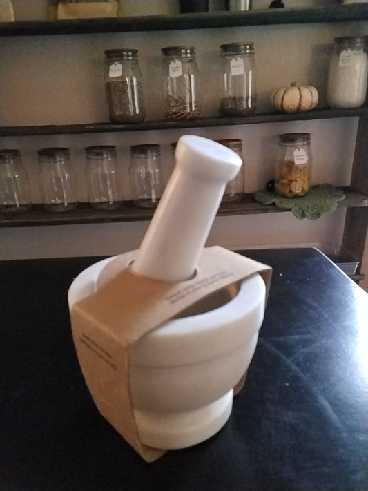 Marble Mortar & Pestle