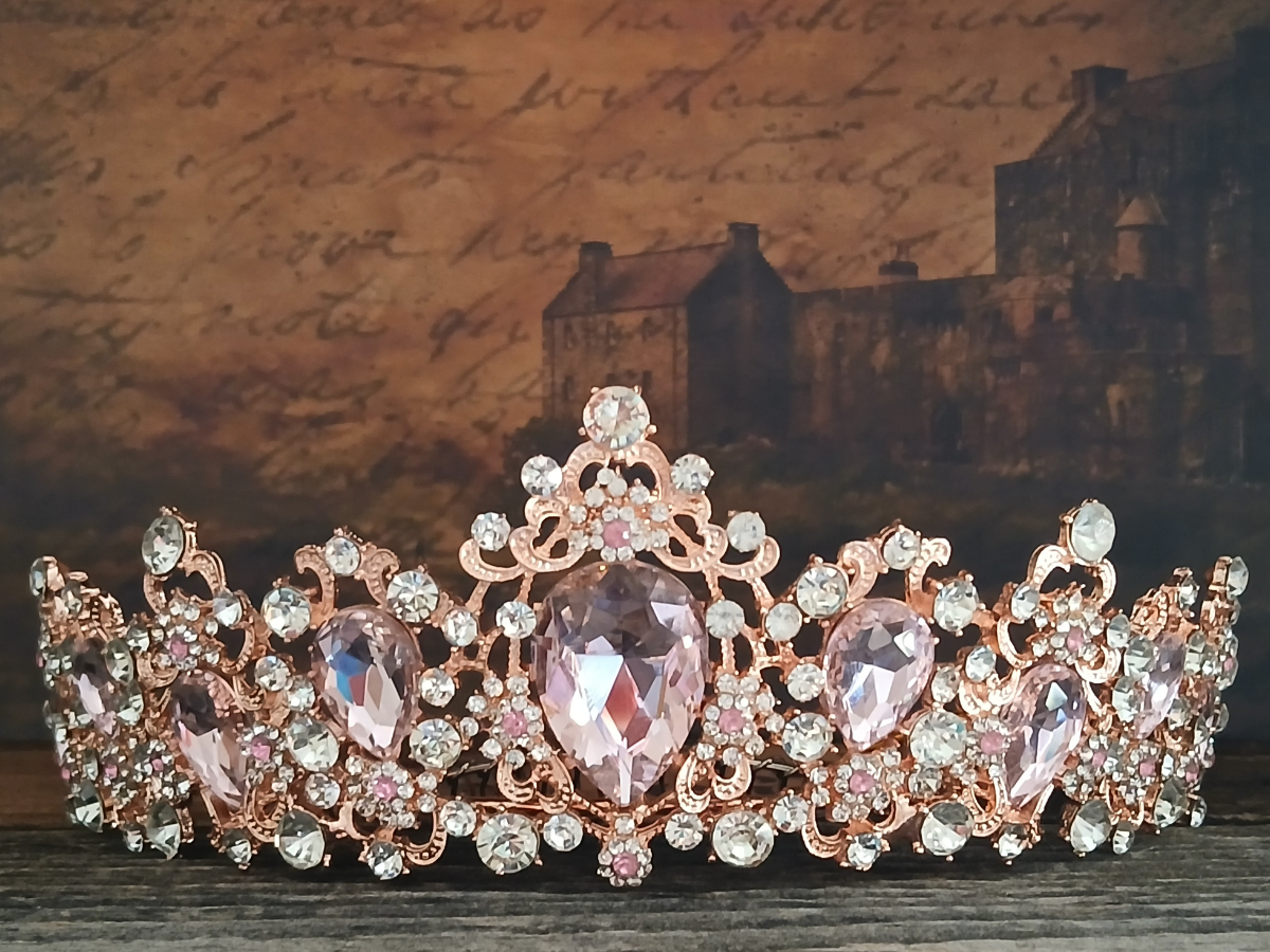 Rose Gold Pink Tiara