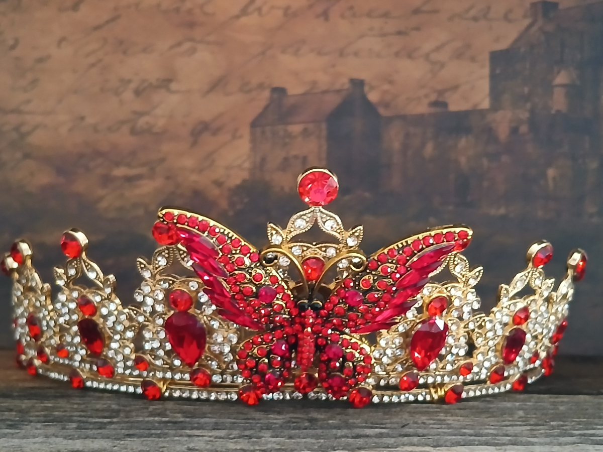 Ruby Butterfly Tiara