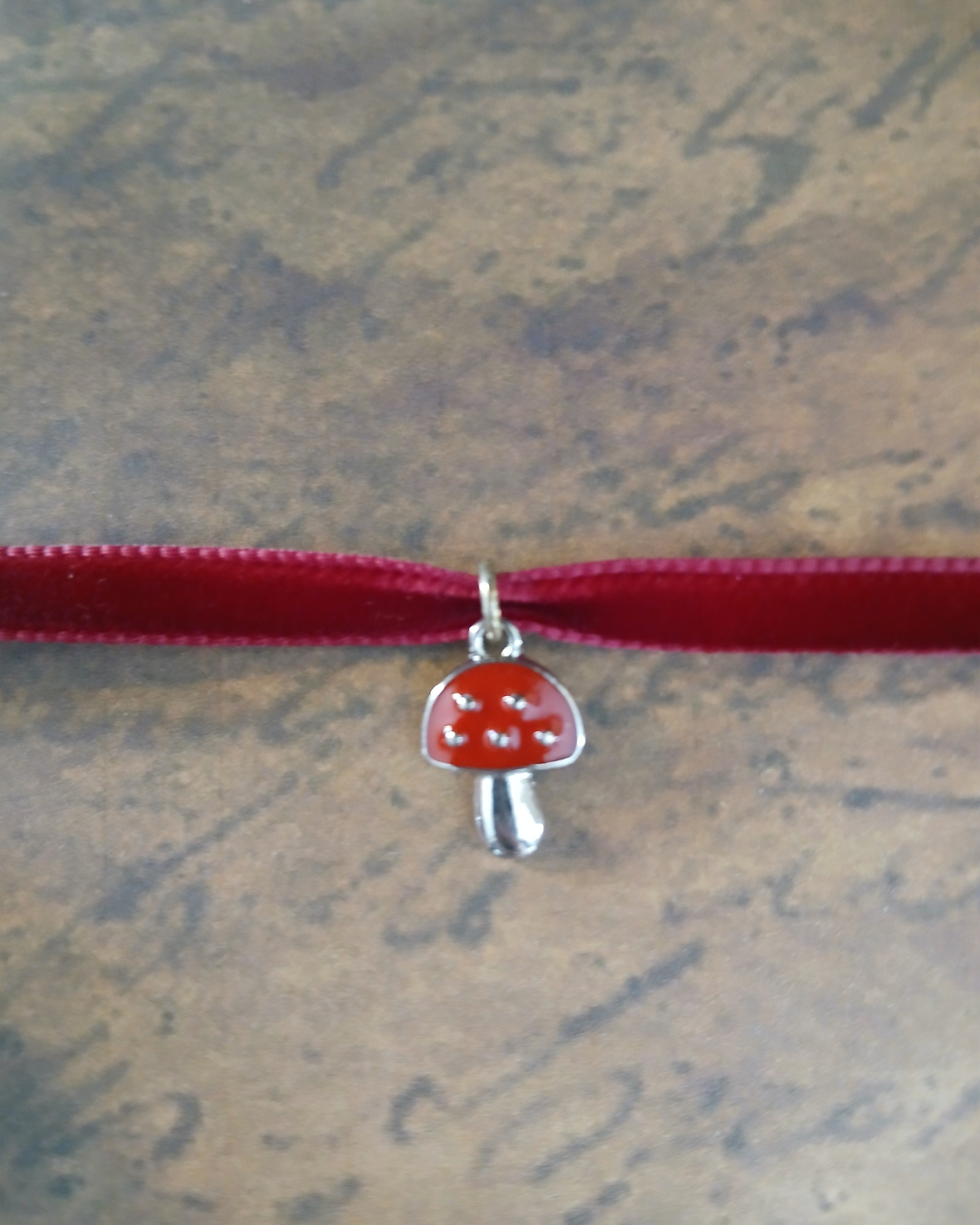 Simple Velvet Charm Choker