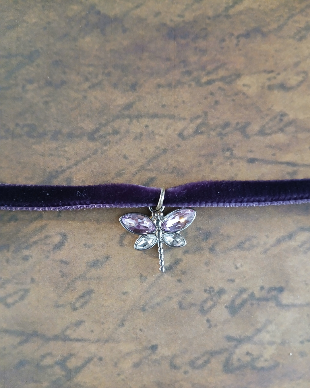 Simple Velvet Charm Choker