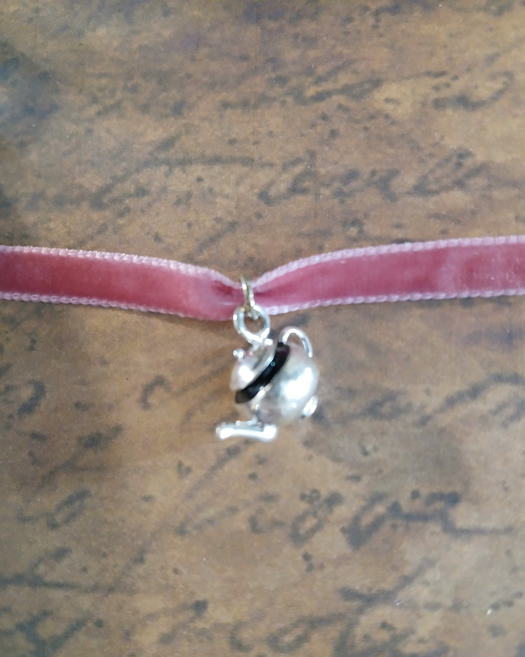 Simple Velvet Charm Choker